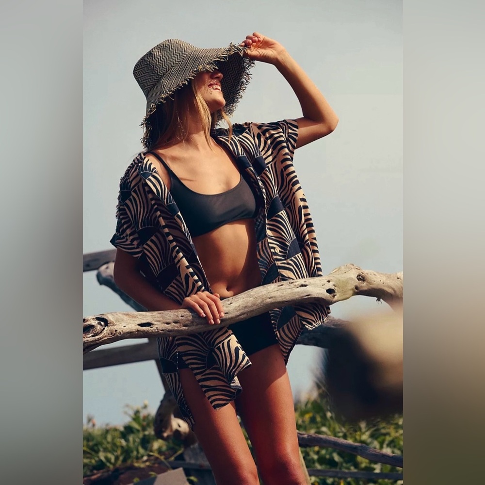 ▪️NWT Free People Beach Week Bandeau Bikini Top in Oblio